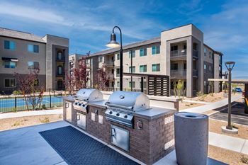 Patio lounge with ping pong & bbq grills